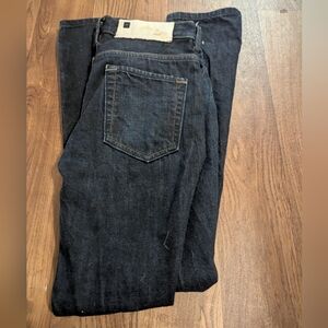 MORRISON Jeans Mens 30w Button Fly Straight Denim Dark Wash 100% Cotton